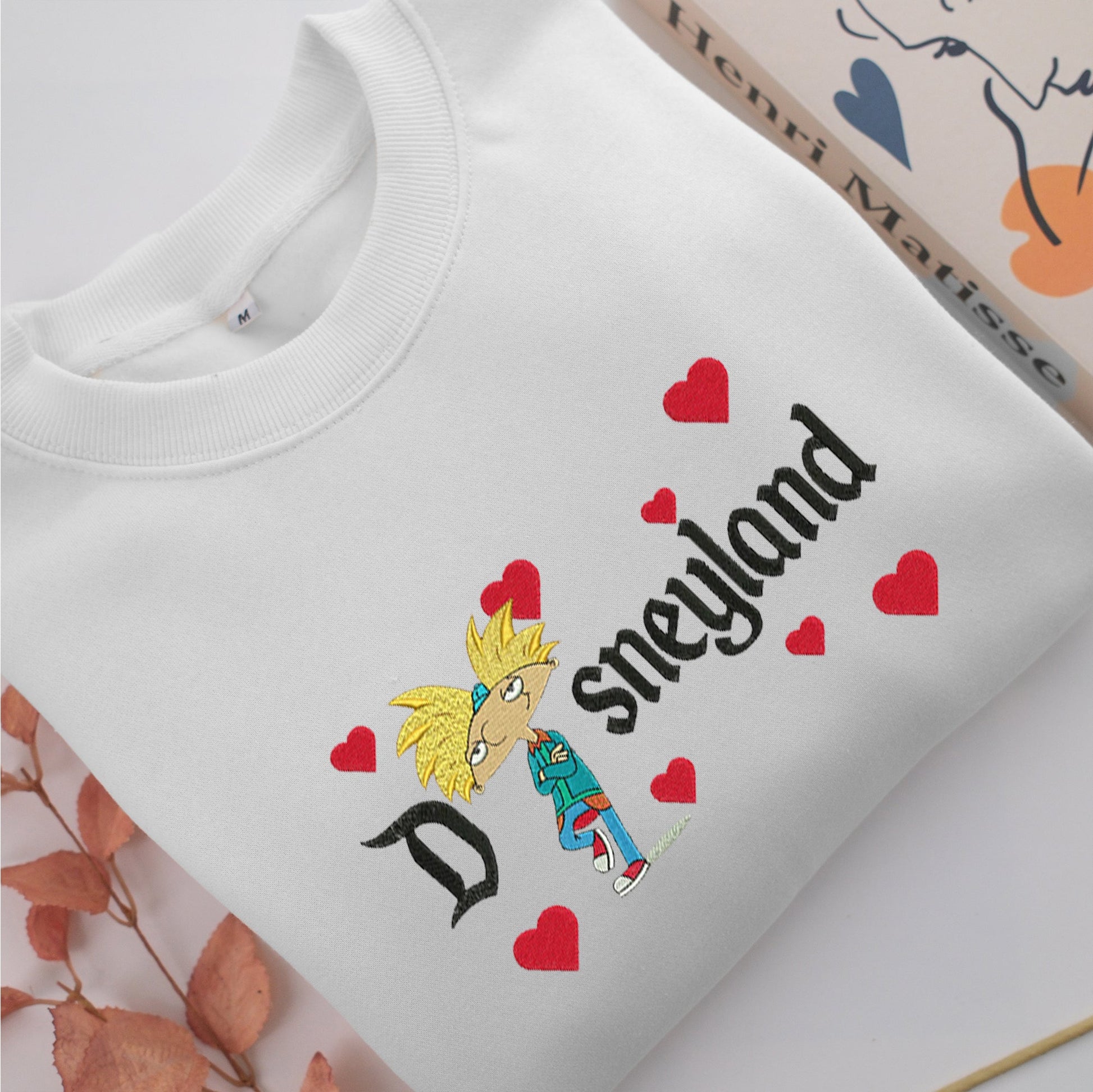 Arnold Disneyland Embroidery, Disneyland Embroidered Sweatshirt, Movie Disney Inspired, Valentine's Day Gifts Idea For Him Her