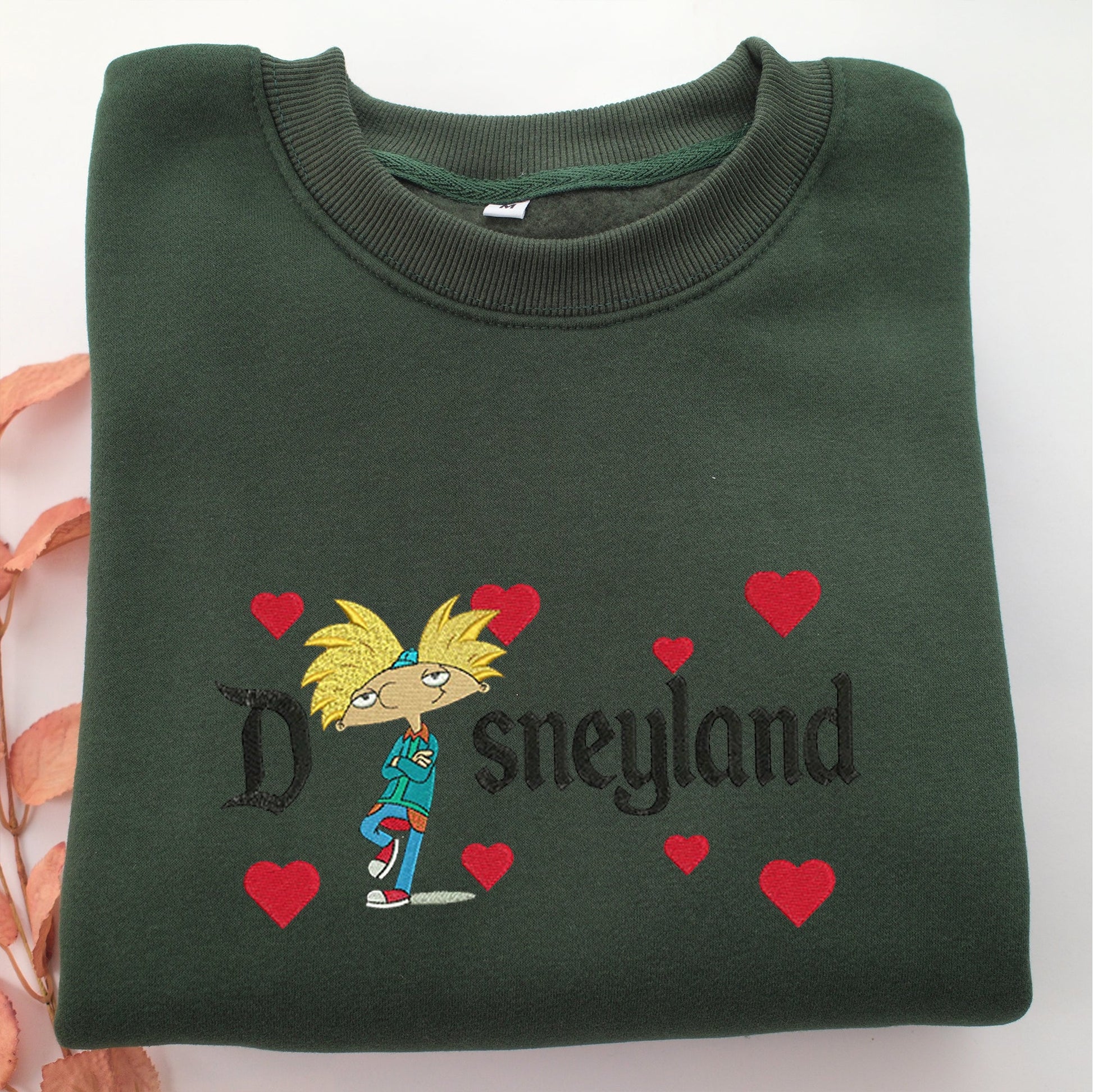 Arnold Disneyland Embroidery, Disneyland Embroidered Sweatshirt, Movie Disney Inspired, Valentine's Day Gifts Idea For Him Her