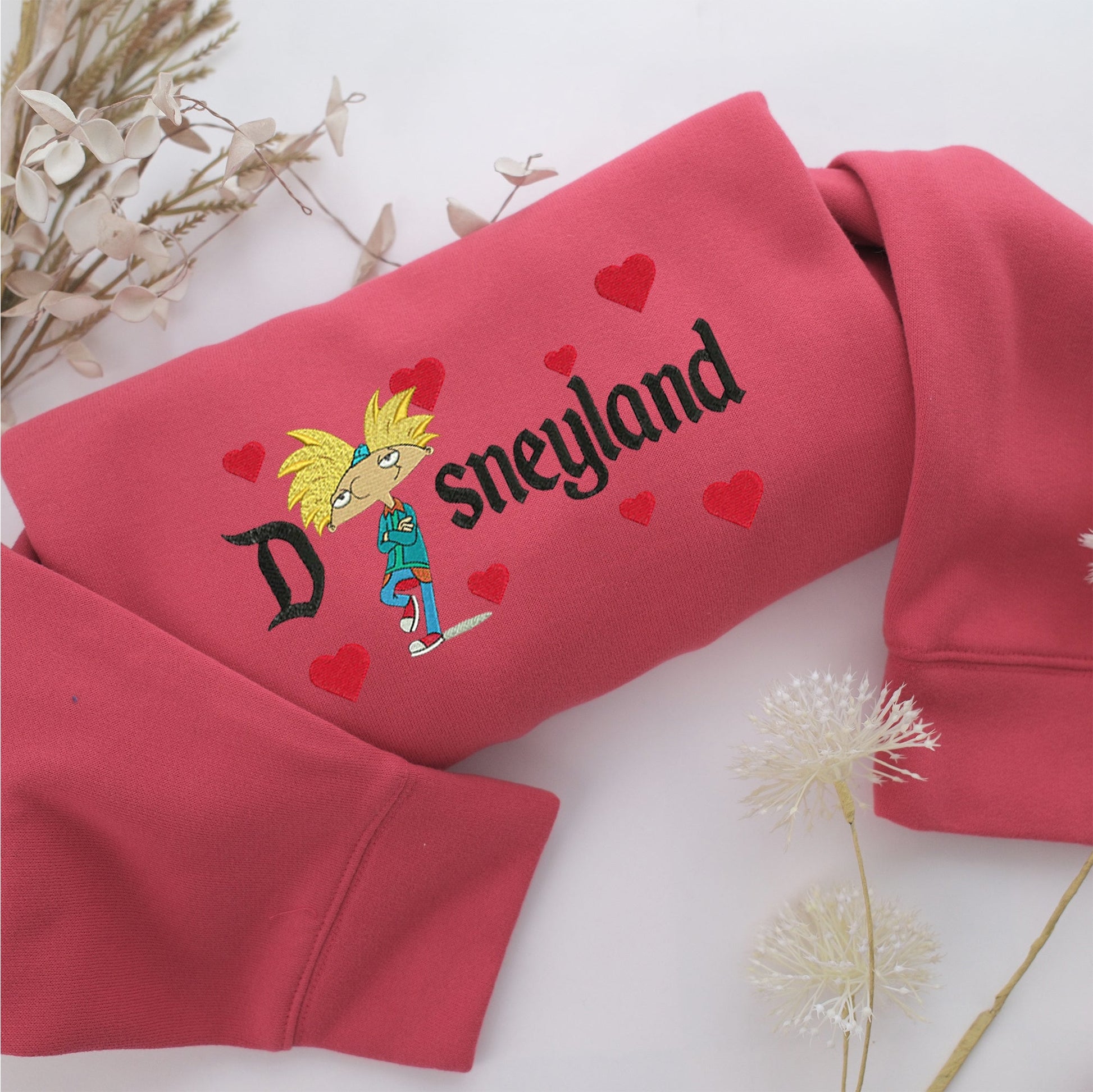 Arnold Disneyland Embroidery, Disneyland Embroidered Sweatshirt, Movie Disney Inspired, Valentine's Day Gifts Idea For Him Her