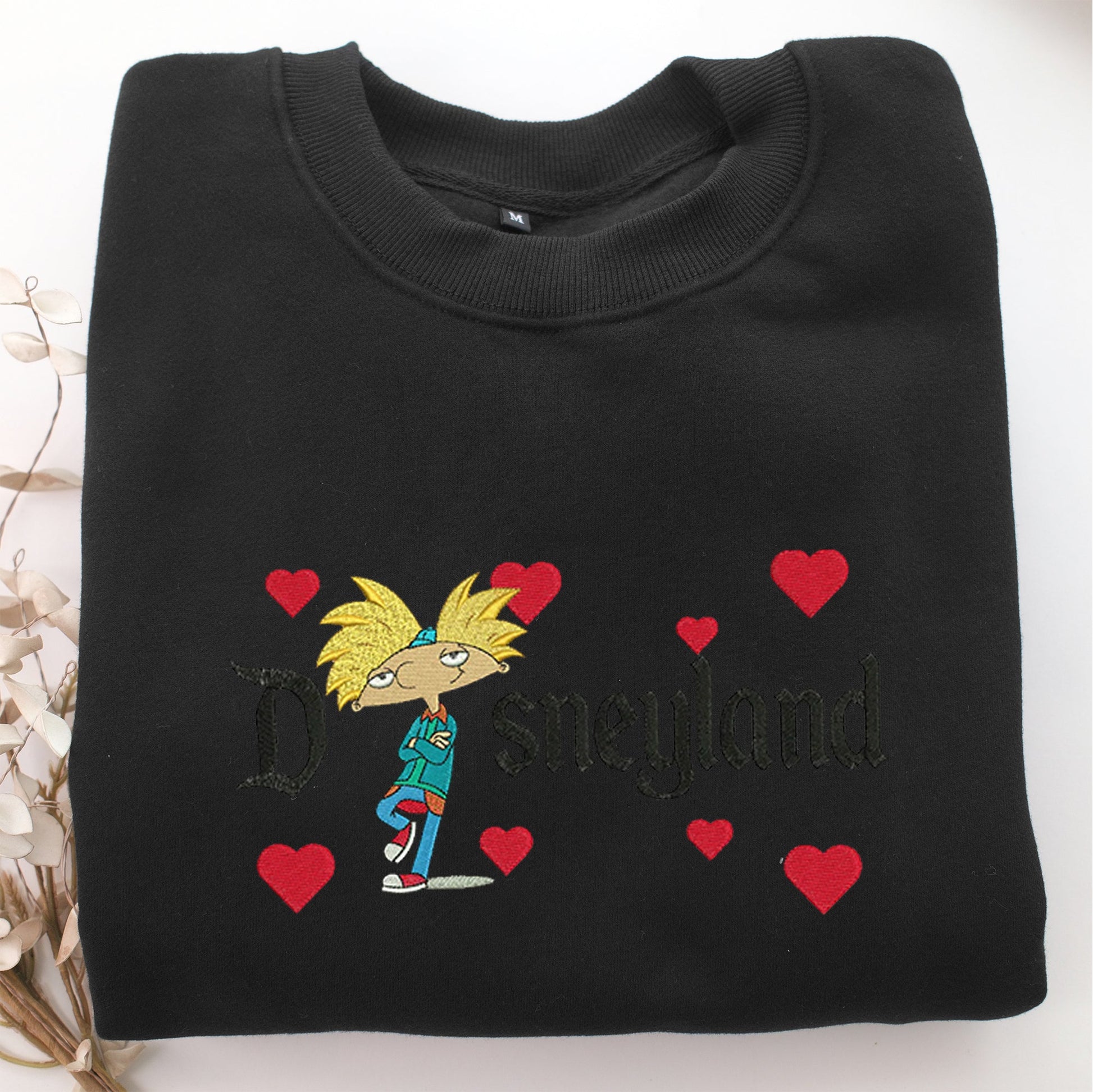 Arnold Disneyland Embroidery, Disneyland Embroidered Sweatshirt, Movie Disney Inspired, Valentine's Day Gifts Idea For Him Her