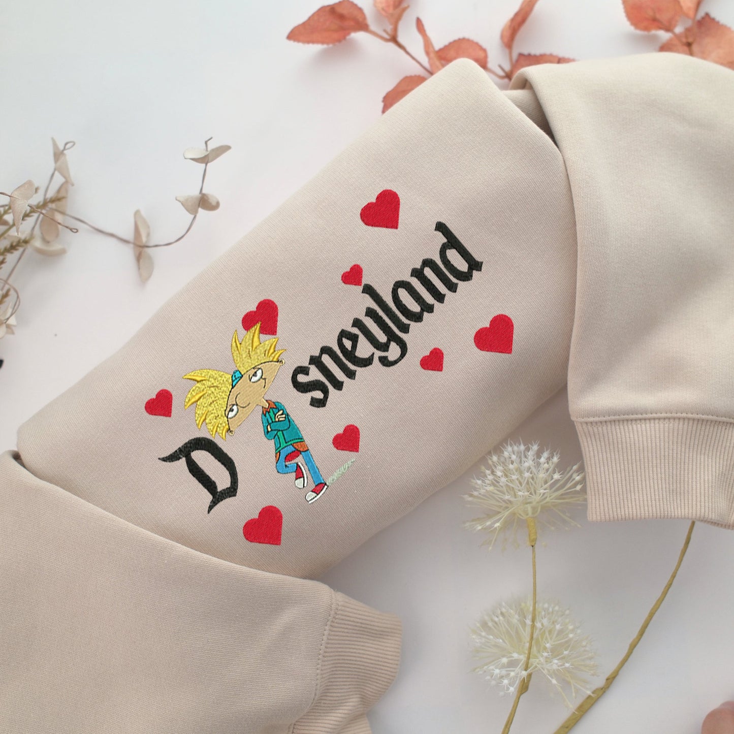 Arnold Disneyland Embroidery, Disneyland Embroidered Sweatshirt, Movie Disney Inspired, Valentine's Day Gifts Idea For Him Her