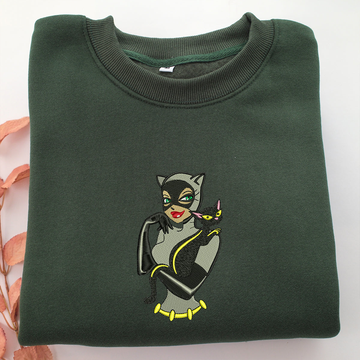 Catwoman Half Embroidery, Disneyland Embroidered Sweatshirt, Movie Disney Inspired, Valentine's Day Gifts Idea For Him Her