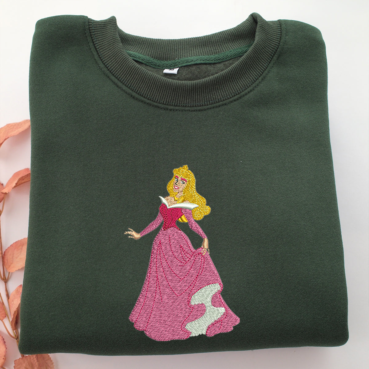 Aurora Embroidery, Disneyland Embroidered Sweatshirt, Movie Disney Inspired, Valentine's Day Gifts Idea For Him Her