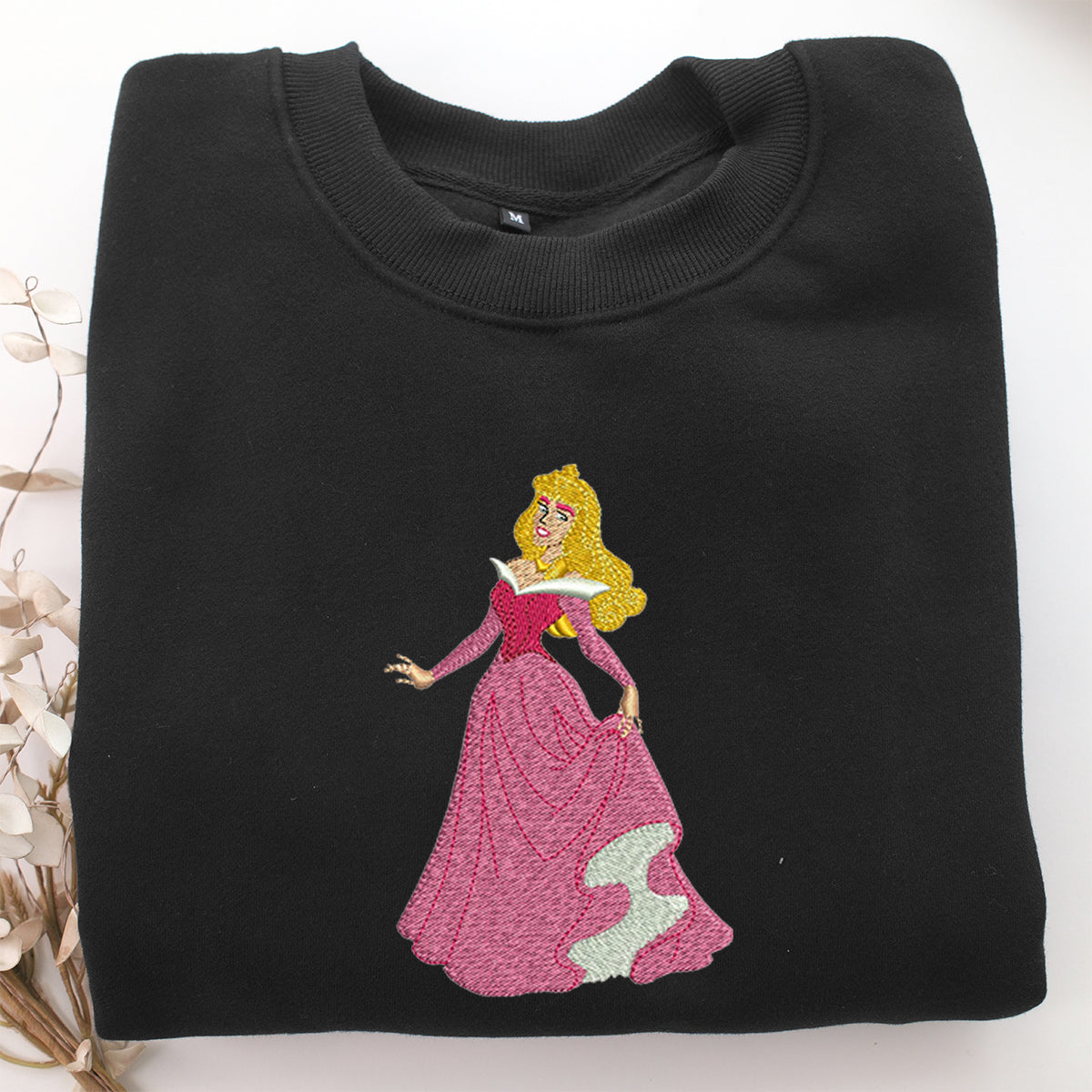 Aurora Embroidery, Disneyland Embroidered Sweatshirt, Movie Disney Inspired, Valentine's Day Gifts Idea For Him Her