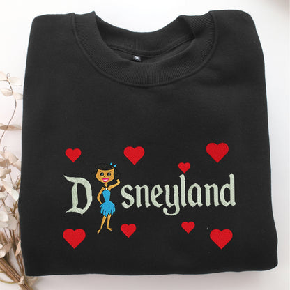 Betty Rubble Disneyland Embroidery, Disneyland Embroidered Sweatshirt, Movie Disney Inspired, Valentine's Day Gifts Idea For Him Her