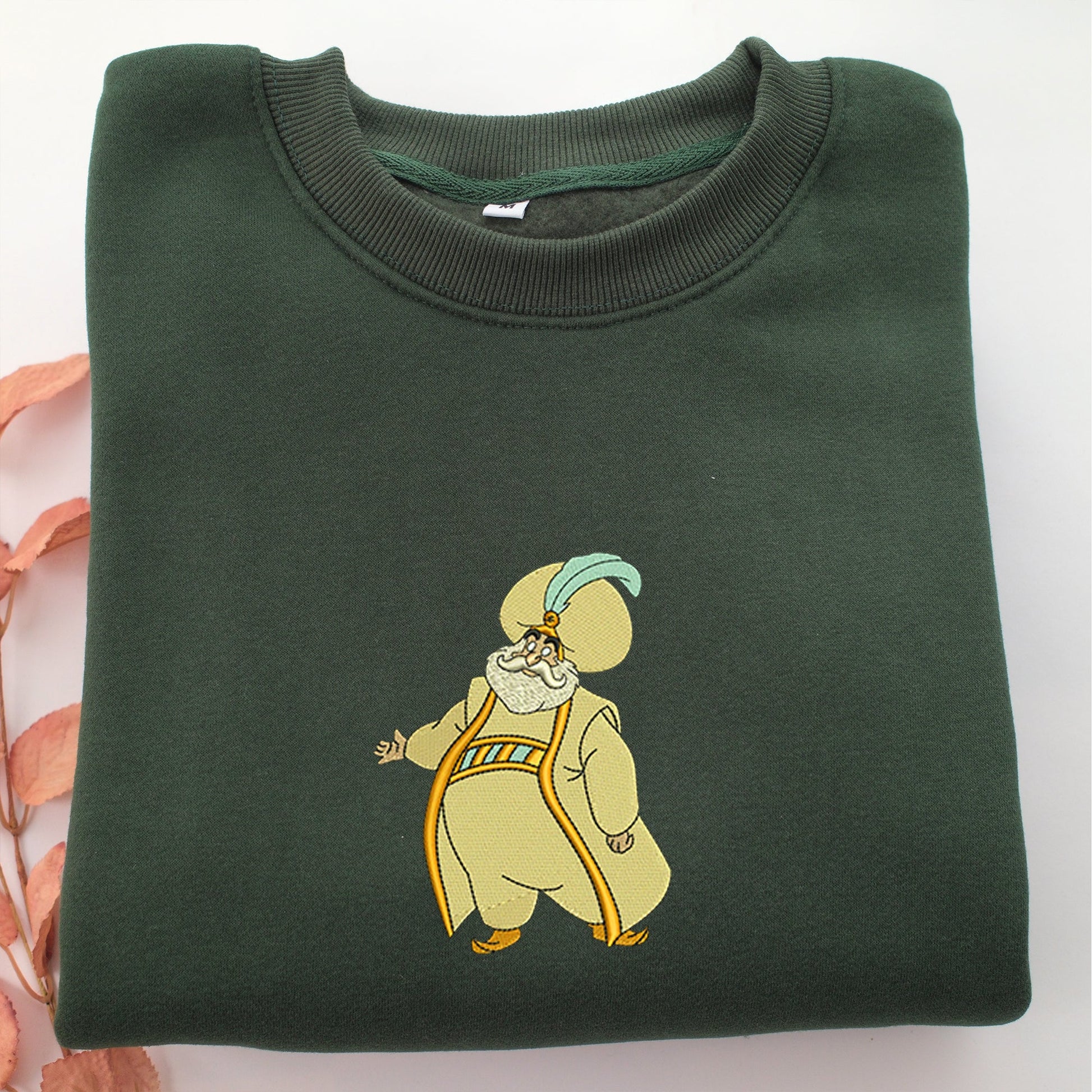 Aladdin Sultan Embroidery, Disneyland Embroidered Sweatshirt, Movie Disney Inspired, Valentine's Day Gifts Idea For Him Her