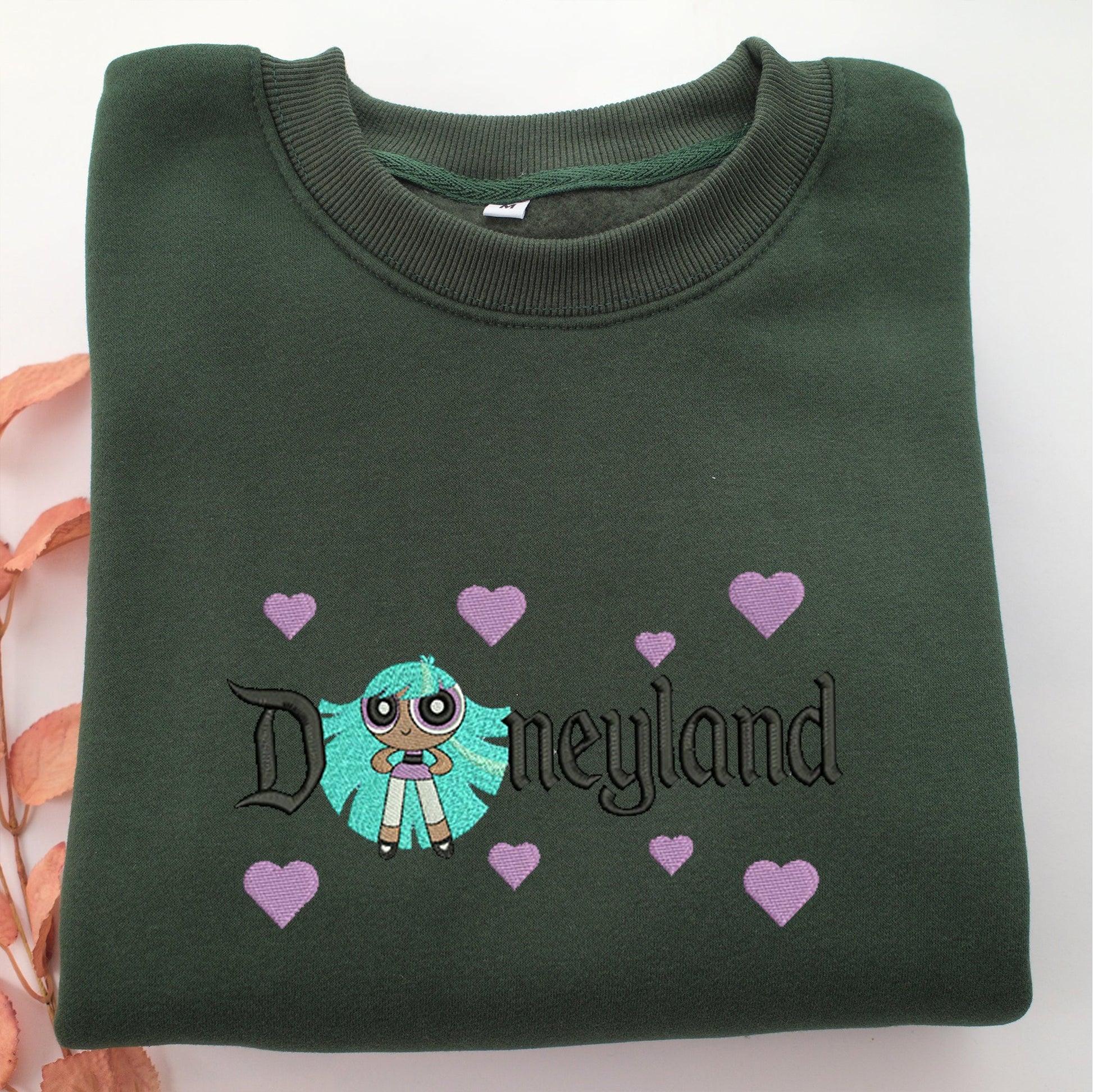 Bliss Disneyland Embroidery, Disneyland Embroidered Sweatshirt, Movie Disney Inspired, Valentine's Day Gifts Idea For Him Her