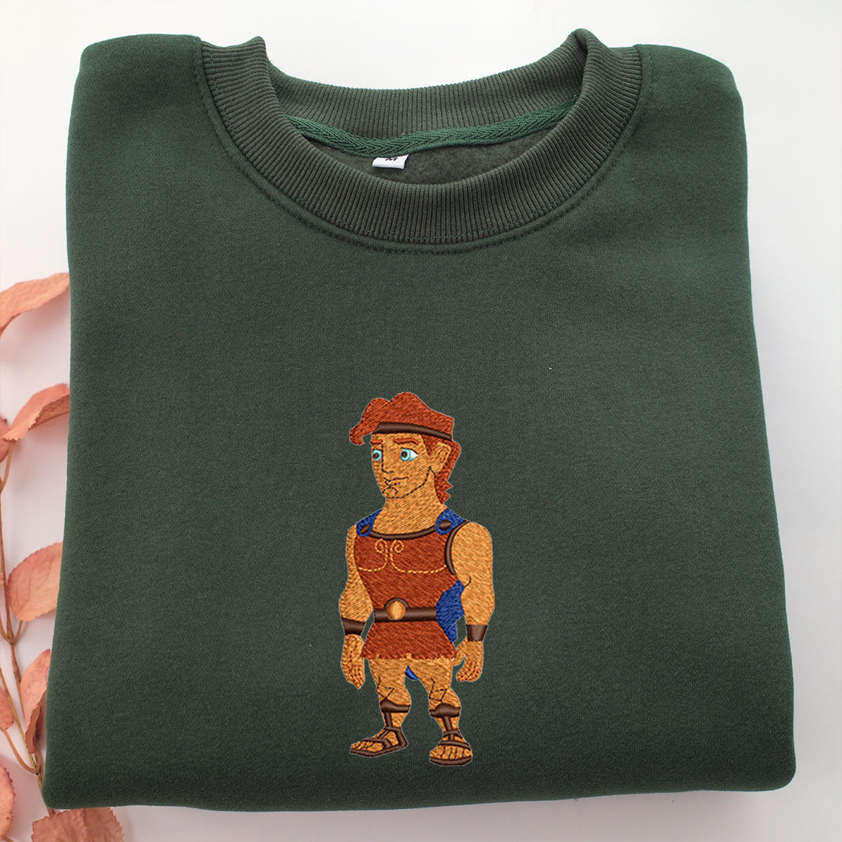 Chibi Hercules Embroidery, Disneyland Embroidered Sweatshirt, Movie Disney Inspired, Valentine's Day Gifts Idea For Him Her