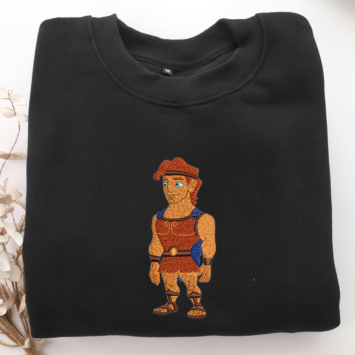 Chibi Hercules Embroidery, Disneyland Embroidered Sweatshirt, Movie Disney Inspired, Valentine's Day Gifts Idea For Him Her
