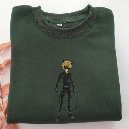 Adrien Agreste Full Embroidery, Disneyland Embroidered Sweatshirt, Movie Disney Inspired, Valentine's Day Gifts Idea For Him Her