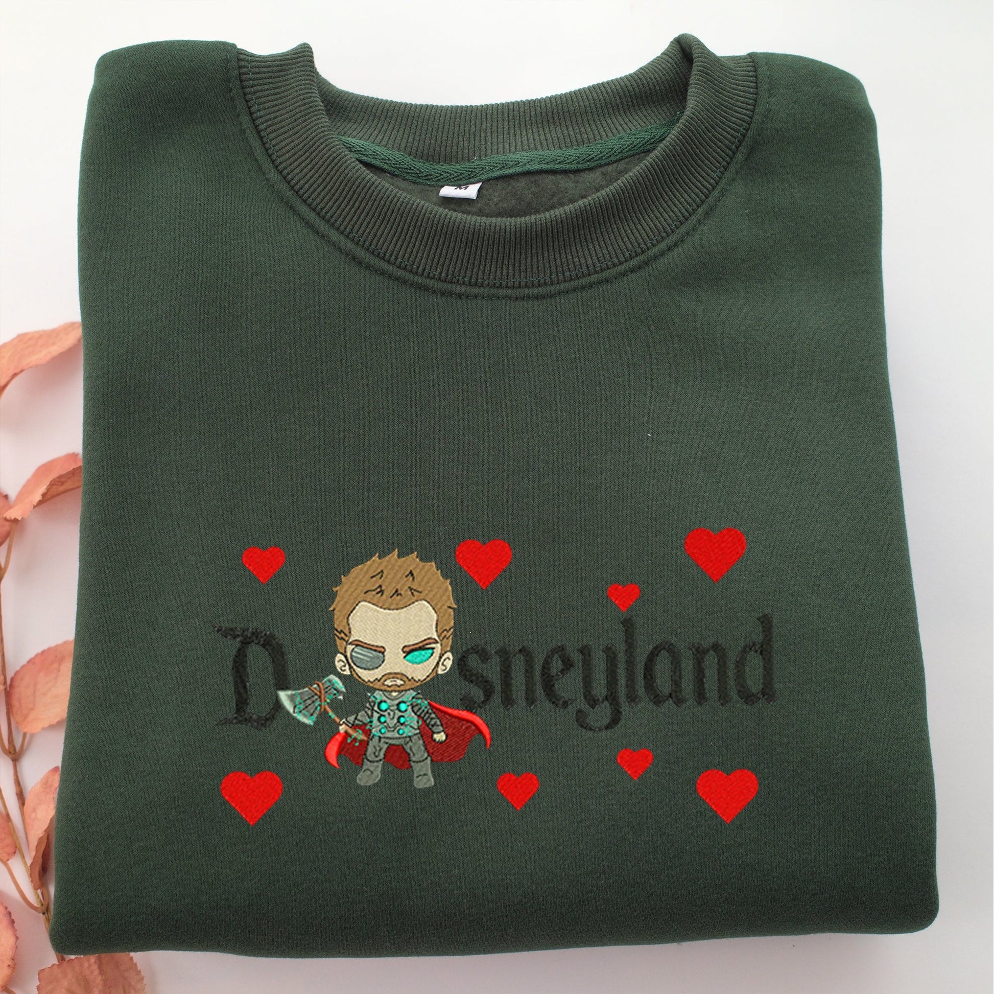 Chibi Thor Disneyland Embroidery, Disneyland Embroidered Sweatshirt, Movie Disney Inspired, Valentine's Day Gifts Idea For Him Her