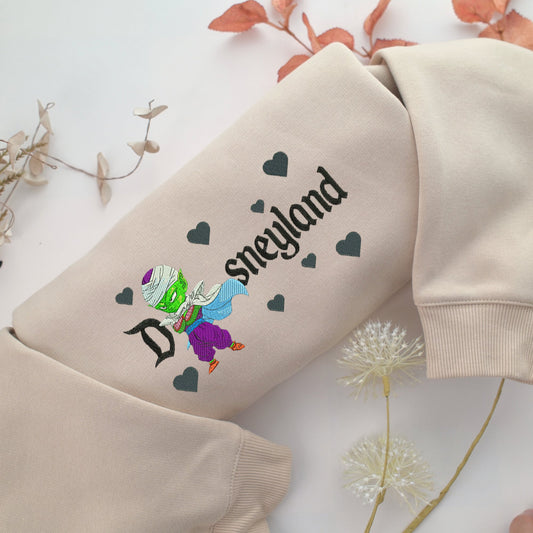 Chibi Piccolo Disneyland Embroidery, Disneyland Embroidered Sweatshirt, Movie Disney Inspired, Valentine's Day Gifts Idea For Him Her