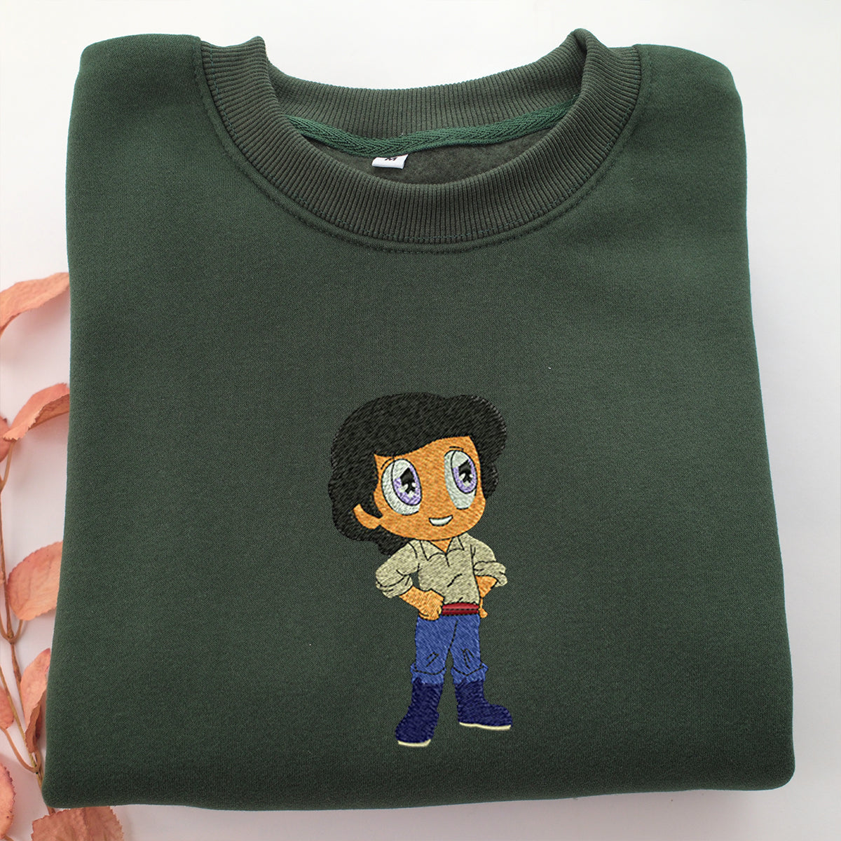 Chibi Prince Eric v2 Embroidery, Disneyland Embroidered Sweatshirt, Movie Disney Inspired, Valentine's Day Gifts Idea For Him Her
