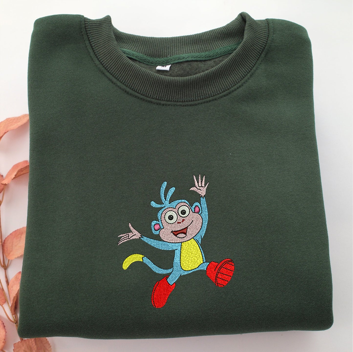 Boots Embroidery, Disneyland Embroidered Sweatshirt, Movie Disney Inspired, Valentine's Day Gifts Idea For Him Her