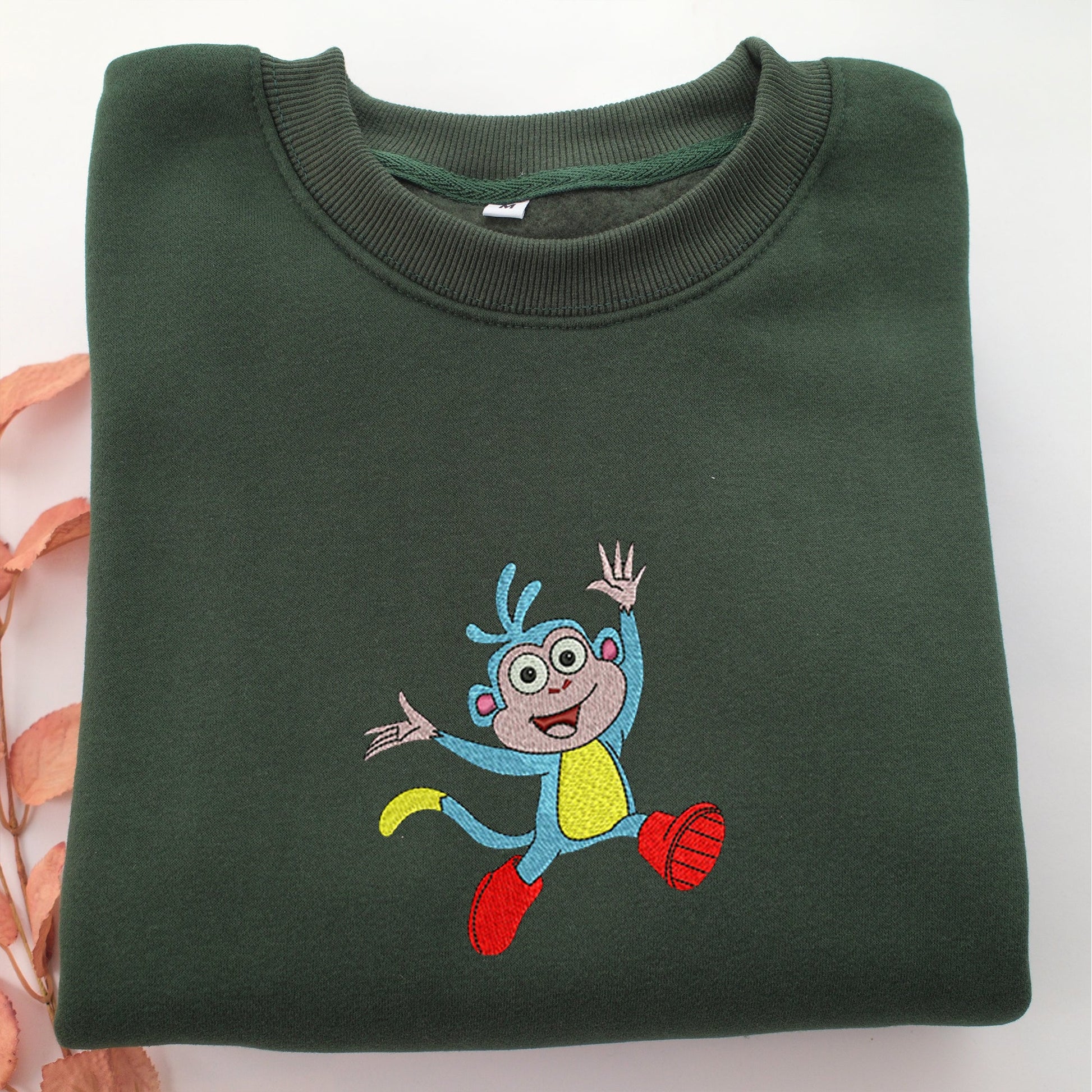 Boots Embroidery, Disneyland Embroidered Sweatshirt, Movie Disney Inspired, Valentine's Day Gifts Idea For Him Her