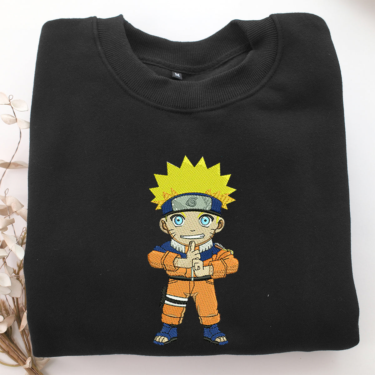 Chibi Naruto Embroidery, Disneyland Embroidered Sweatshirt, Movie Disney Inspired, Valentine's Day Gifts Idea For Him Her