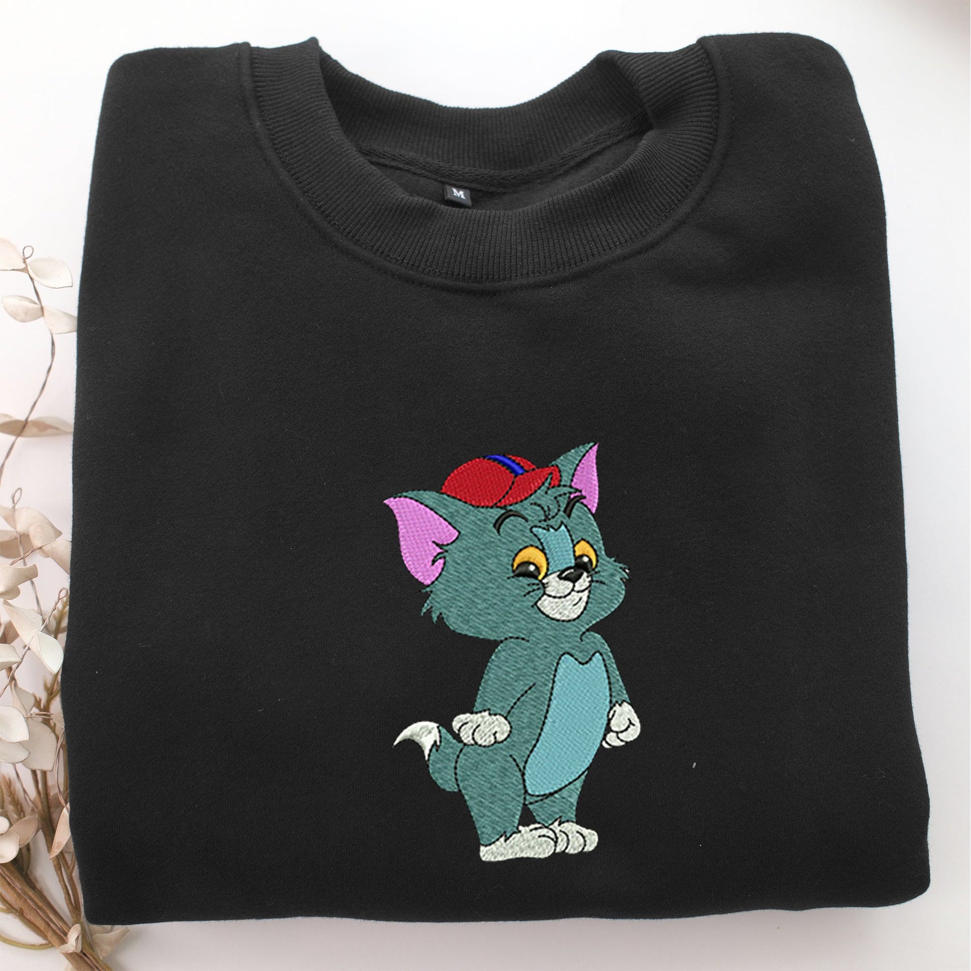 Chibi Tom Embroidery, Disneyland Embroidered Sweatshirt, Movie Disney Inspired, Valentine's Day Gifts Idea For Him Her