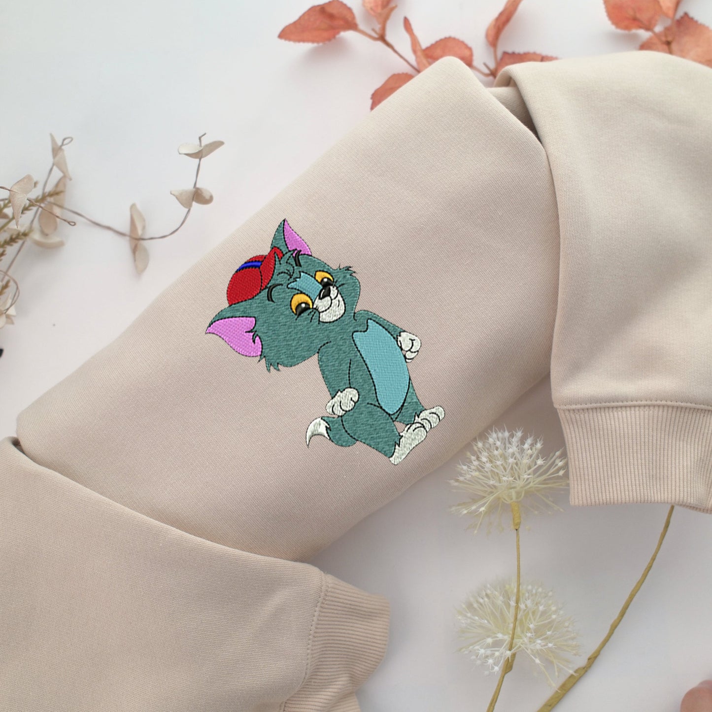 Chibi Tom Embroidery, Disneyland Embroidered Sweatshirt, Movie Disney Inspired, Valentine's Day Gifts Idea For Him Her