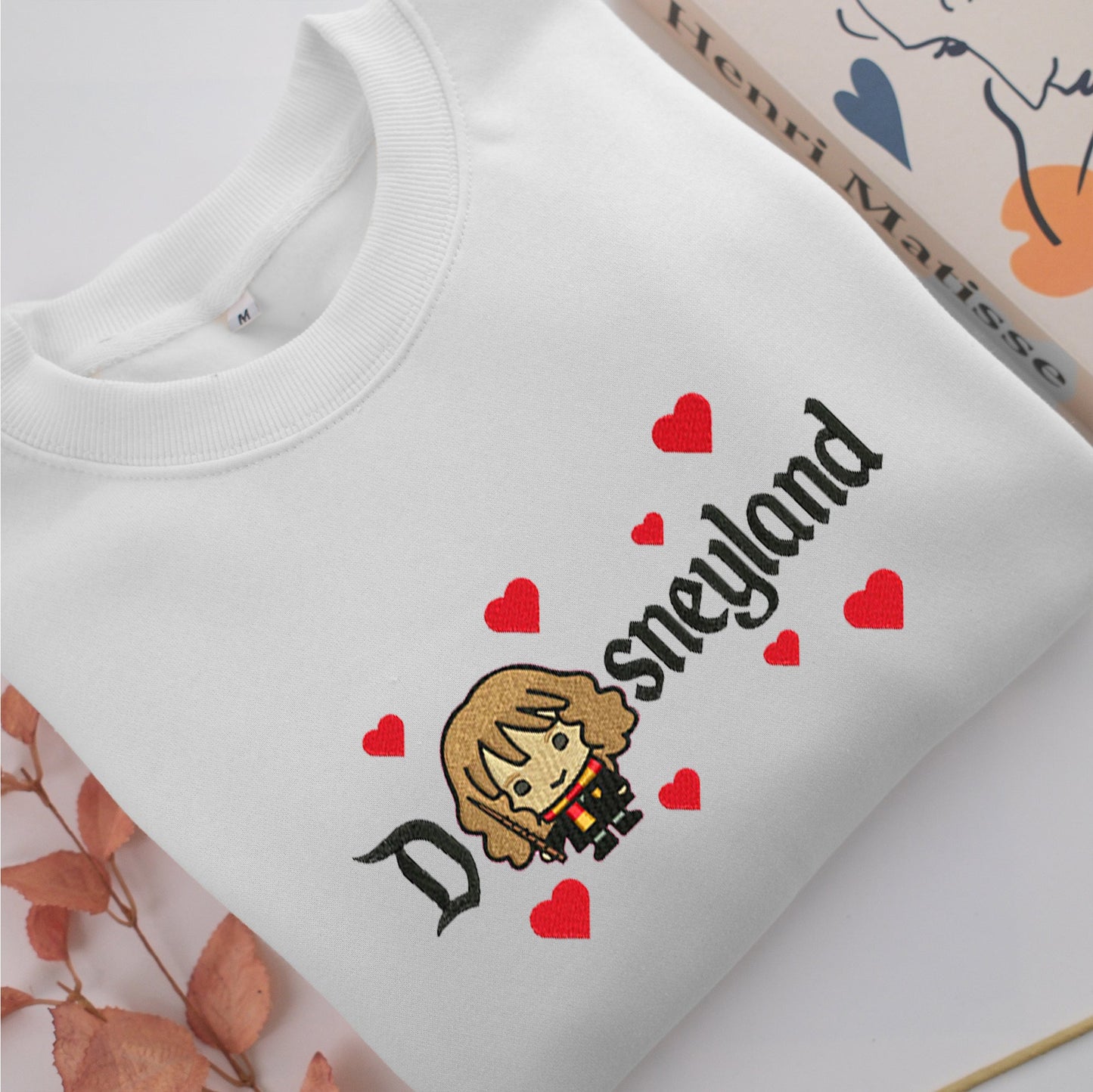 Chibi Hermione Granger v2 Disneyland Embroidery, Disneyland Embroidered Sweatshirt, Movie Disney Inspired, Valentine's Day Gifts Idea For Him Her