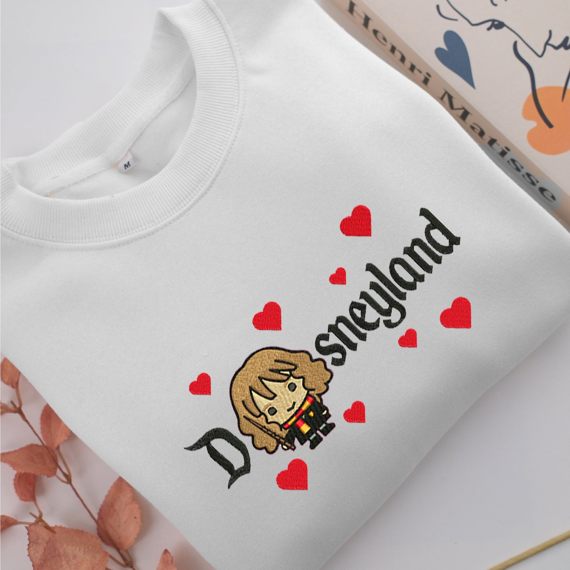 Chibi Hermione Granger v2 Disneyland Embroidery, Disneyland Embroidered Sweatshirt, Movie Disney Inspired, Valentine's Day Gifts Idea For Him Her