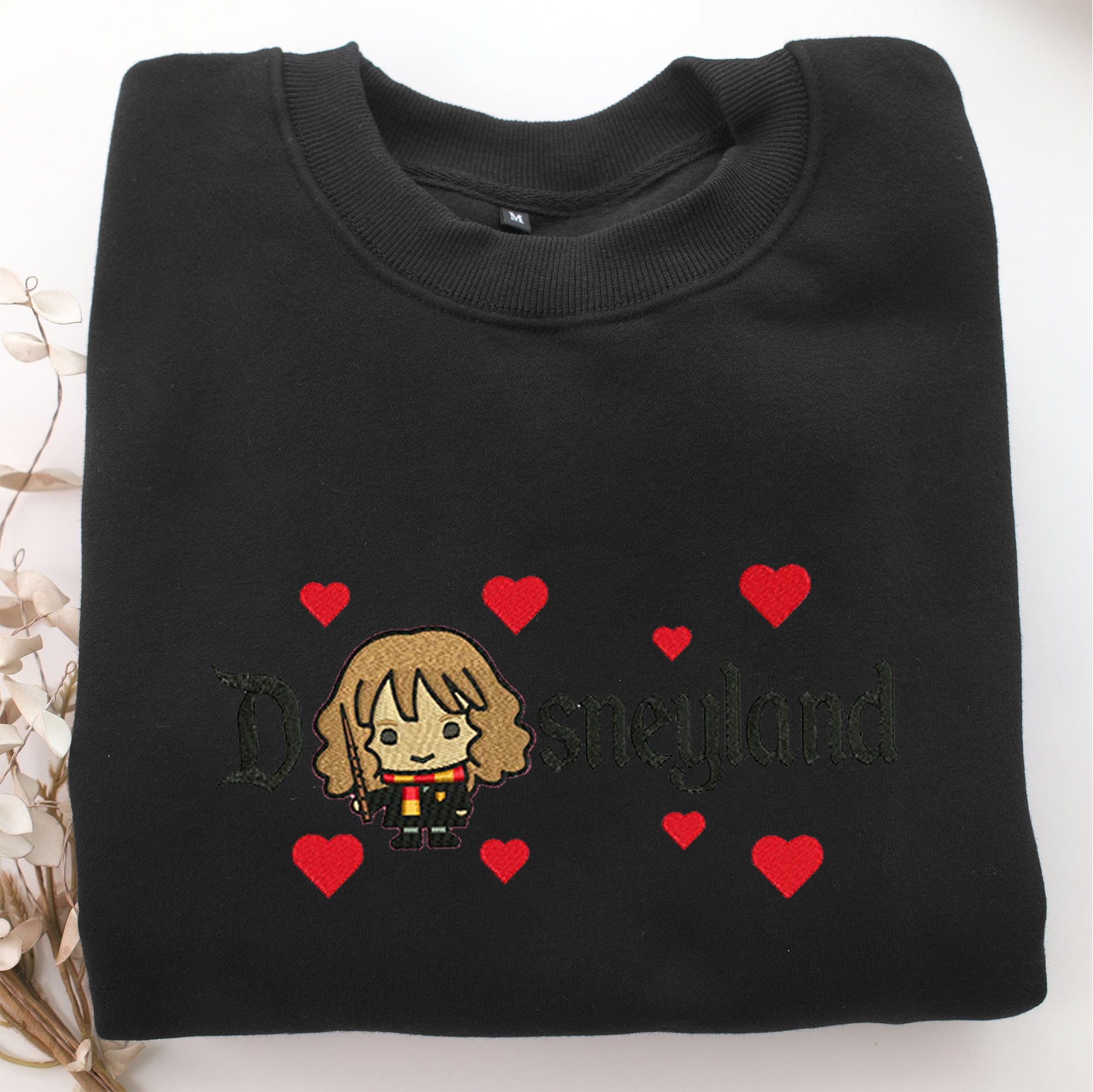 Chibi Hermione Granger v2 Disneyland Embroidery, Disneyland Embroidered Sweatshirt, Movie Disney Inspired, Valentine's Day Gifts Idea For Him Her