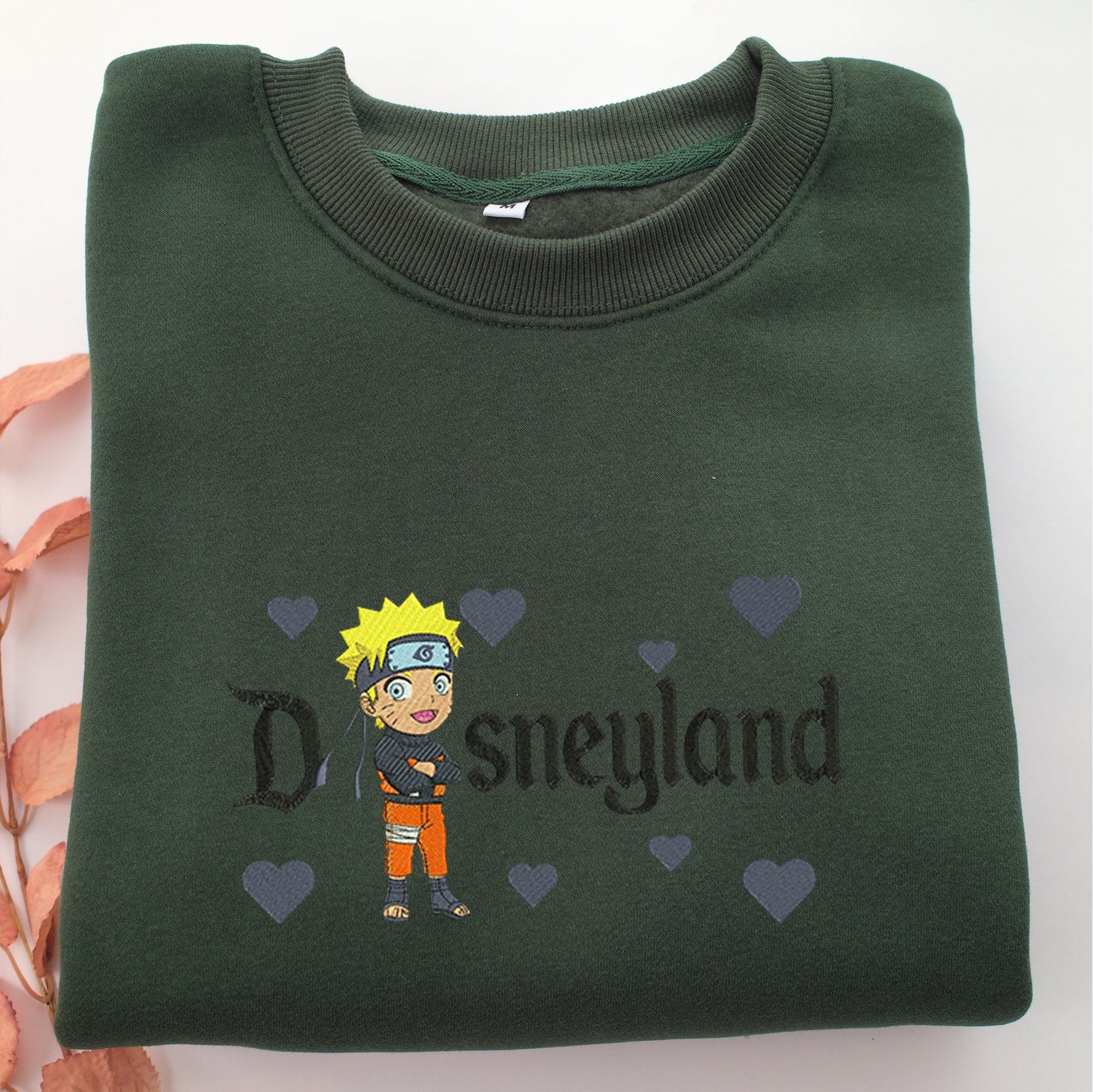 Chibi Naruto v2 Disneyland Embroidery, Disneyland Embroidered Sweatshirt, Movie Disney Inspired, Valentine's Day Gifts Idea For Him Her
