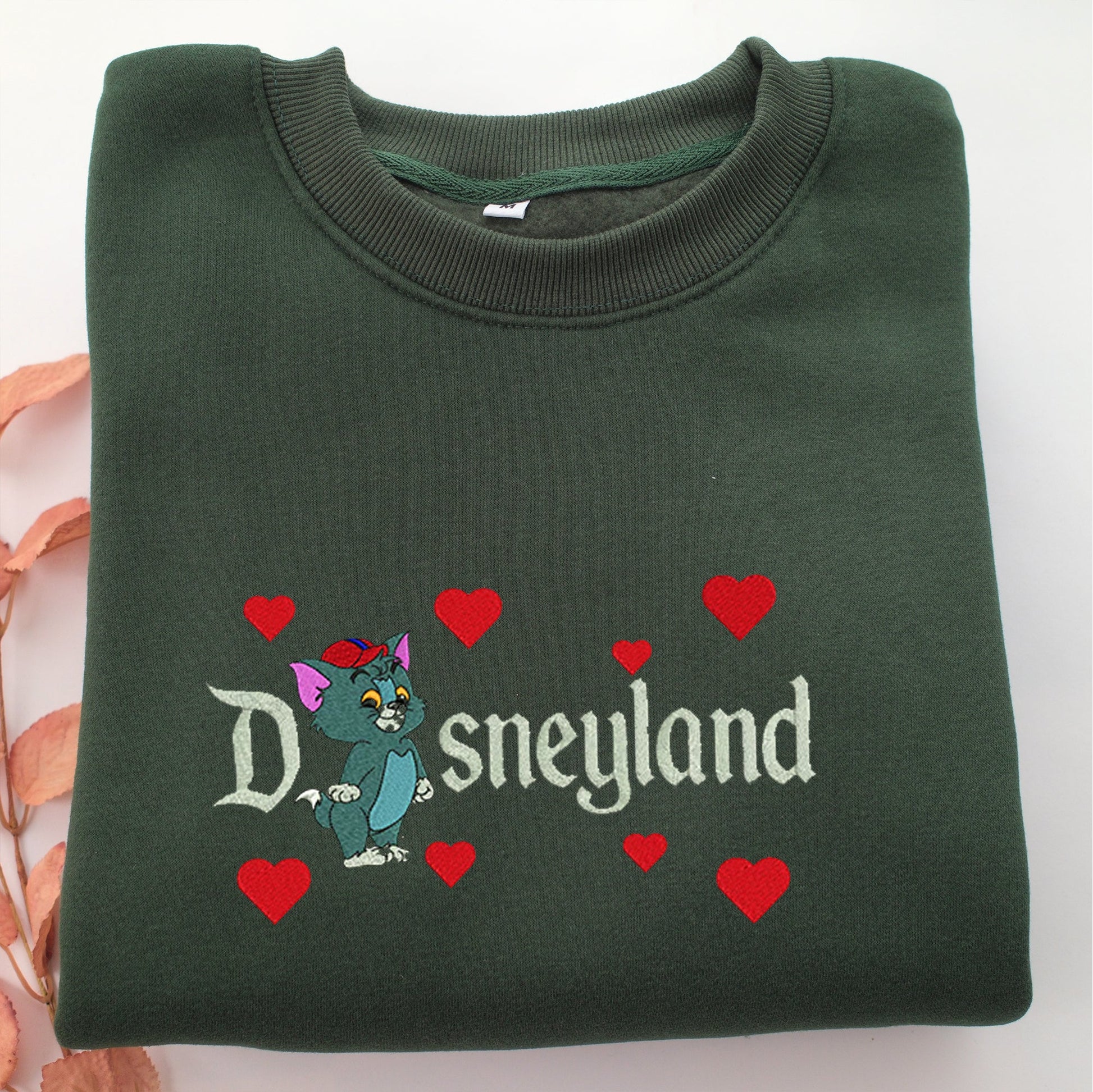 Chibi Tom Disneyland Embroidery, Disneyland Embroidered Sweatshirt, Movie Disney Inspired, Valentine's Day Gifts Idea For Him Her