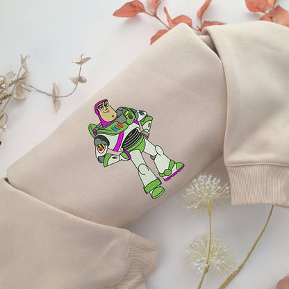 Buzz Lightyear Embroidery, Disneyland Embroidered Sweatshirt, Movie Disney Inspired, Valentine's Day Gifts Idea For Him Her