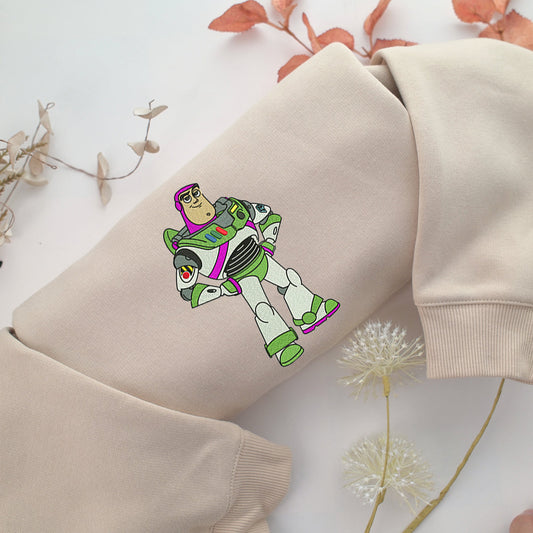 Buzz Lightyear Embroidery, Disneyland Embroidered Sweatshirt, Movie Disney Inspired, Valentine's Day Gifts Idea For Him Her