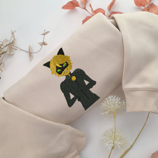 Adrien Agreste Embroidery, Disneyland Embroidered Sweatshirt, Movie Disney Inspired, Valentine's Day Gifts Idea For Him Her