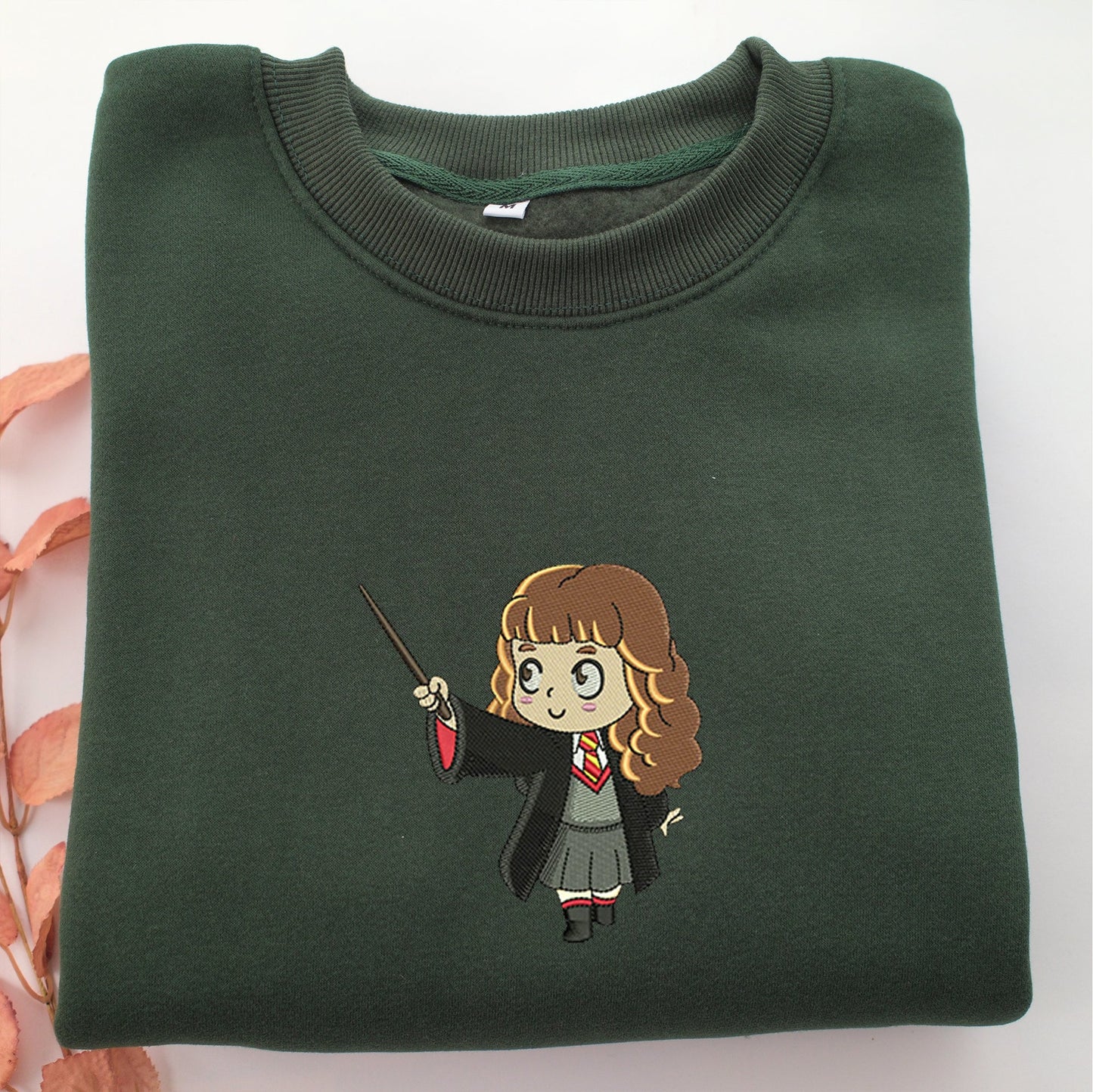 Chibi Hermione Granger Embroidery, Disneyland Embroidered Sweatshirt, Movie Disney Inspired, Valentine's Day Gifts Idea For Him Her