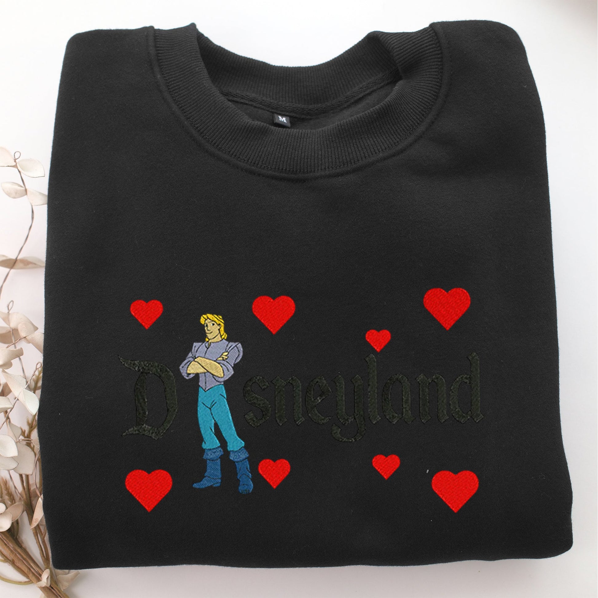 John Smith Disneyland Embroidery, Disneyland Embroidered Sweatshirt, Movie Disney Inspired, Valentine's Day Gifts Idea For Him Her