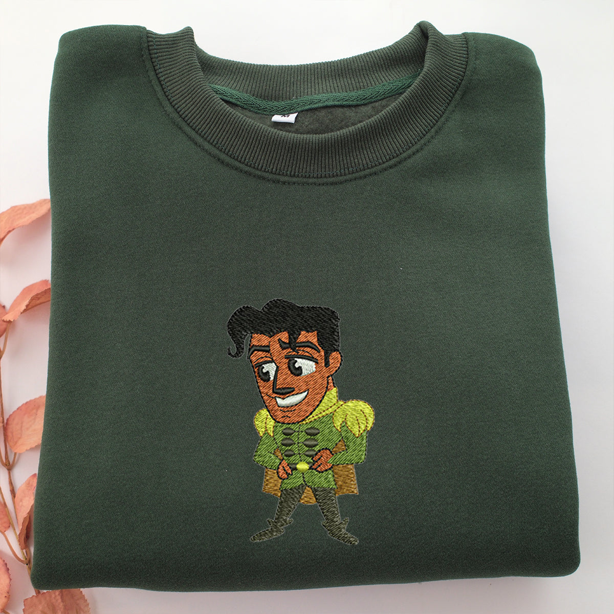 Chibi Prince Naveen Embroidery, Disneyland Embroidered Sweatshirt, Movie Disney Inspired, Valentine's Day Gifts Idea For Him Her
