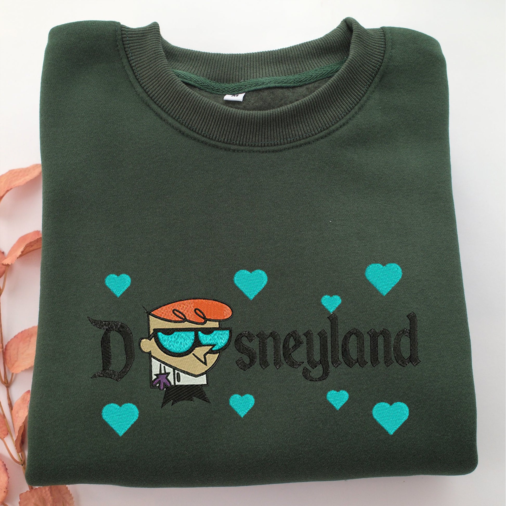 Dexter Disneyland Embroidery, Disneyland Embroidered Sweatshirt, Movie Disney Inspired, Valentine's Day Gifts Idea For Him Her