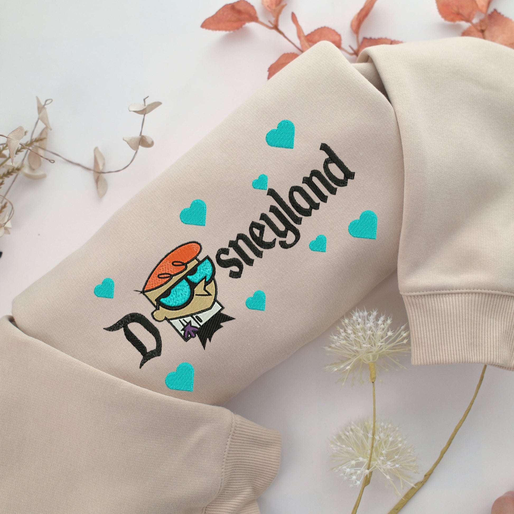 Dexter Disneyland Embroidery, Disneyland Embroidered Sweatshirt, Movie Disney Inspired, Valentine's Day Gifts Idea For Him Her