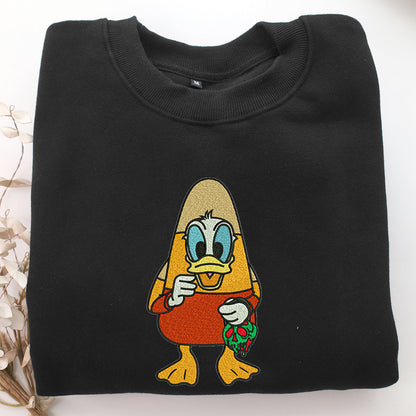 Funny Donald Duck Embroidery, Disneyland Embroidered Sweatshirt, Movie Disney Inspired, Valentine's Day Gifts Idea For Him Her