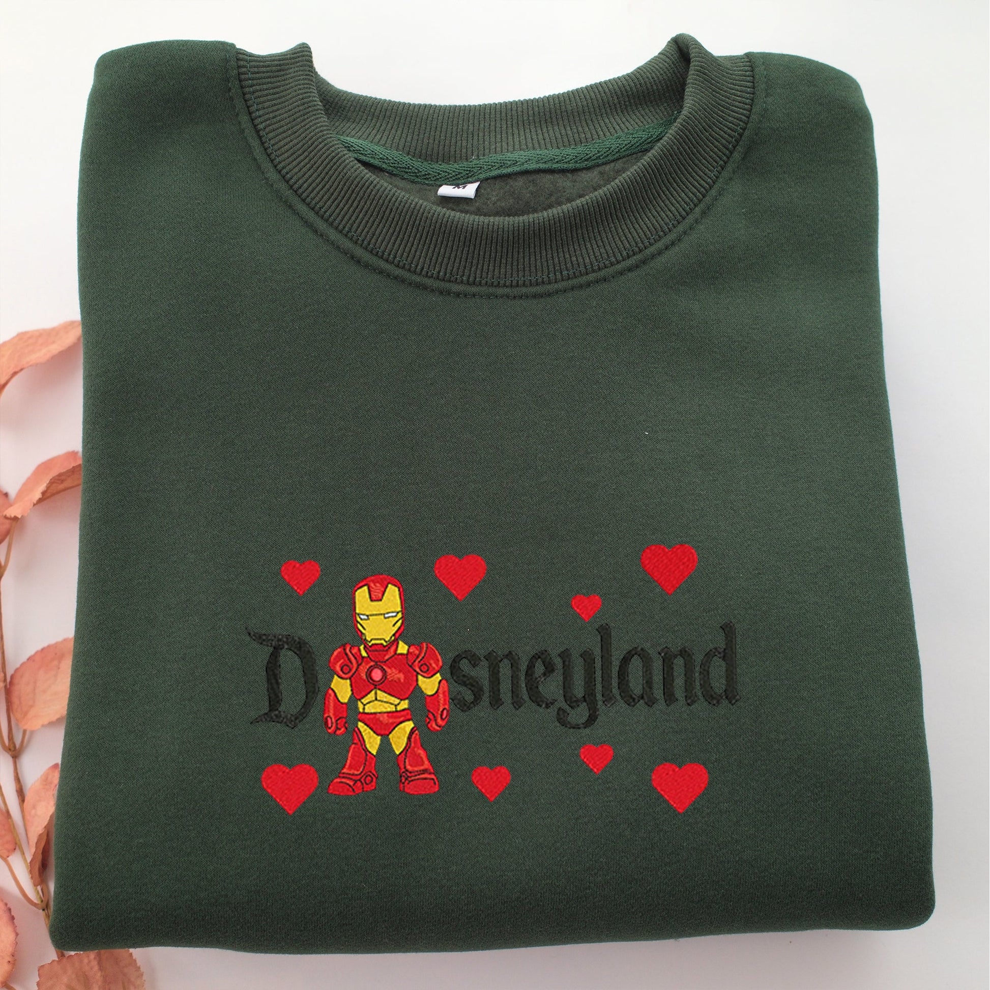 Chibi Iron Man Disneyland Embroidery, Disneyland Embroidered Sweatshirt, Movie Disney Inspired, Valentine's Day Gifts Idea For Him Her