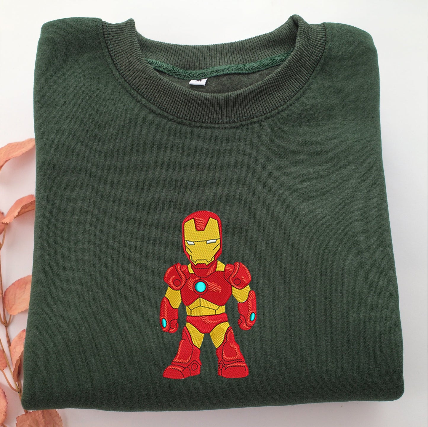 Chibi Iron Man Embroidery, Disneyland Embroidered Sweatshirt, Movie Disney Inspired, Valentine's Day Gifts Idea For Him Her