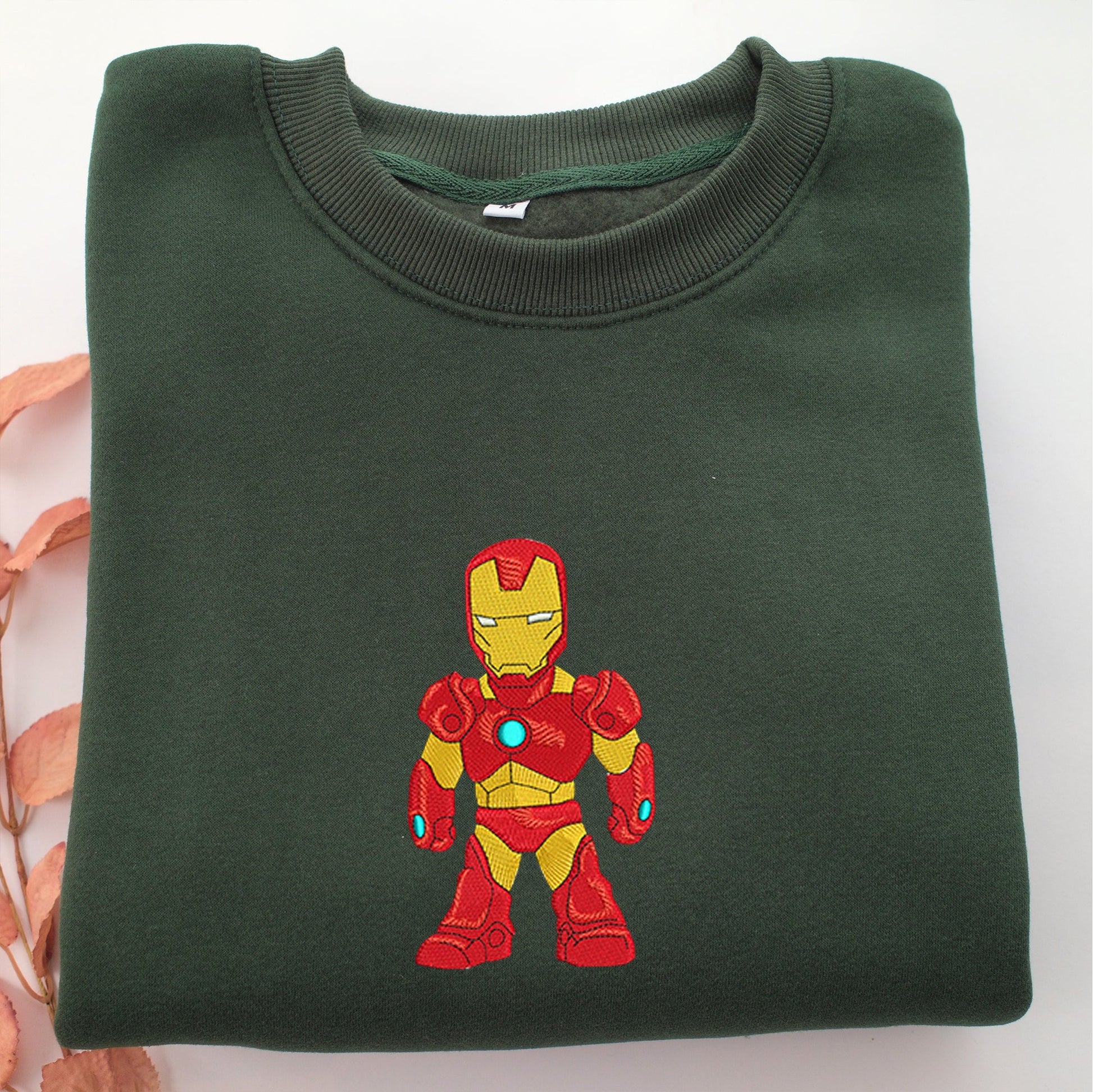 Chibi Iron Man Embroidery, Disneyland Embroidered Sweatshirt, Movie Disney Inspired, Valentine's Day Gifts Idea For Him Her