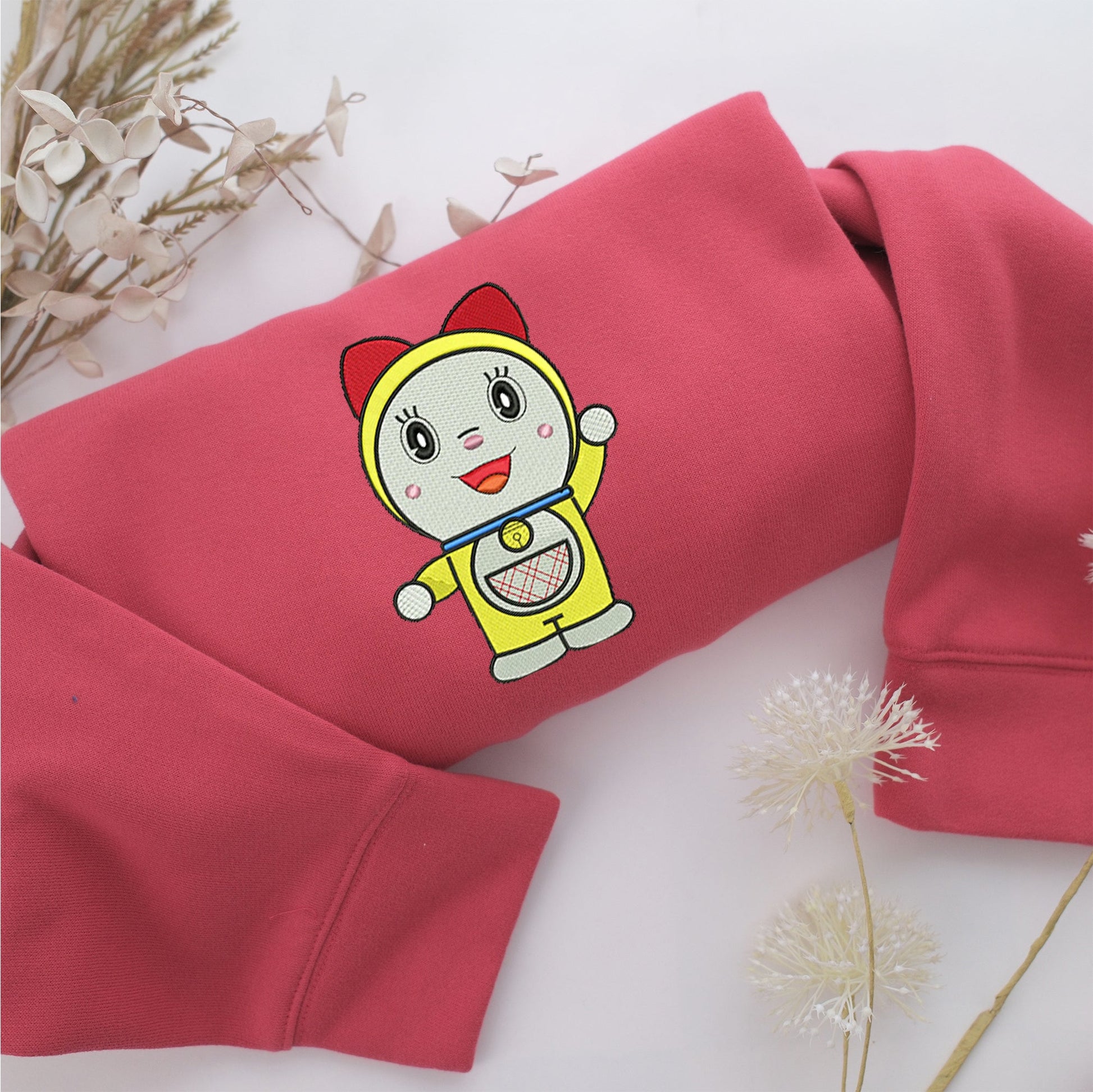 Dorami Embroidery, Disneyland Embroidered Sweatshirt, Movie Disney Inspired, Valentine's Day Gifts Idea For Him Her