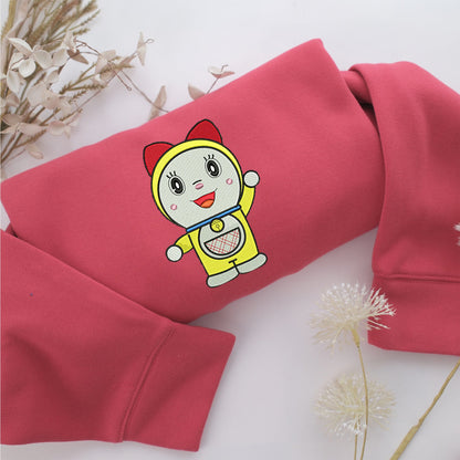 Dorami Embroidery, Disneyland Embroidered Sweatshirt, Movie Disney Inspired, Valentine's Day Gifts Idea For Him Her