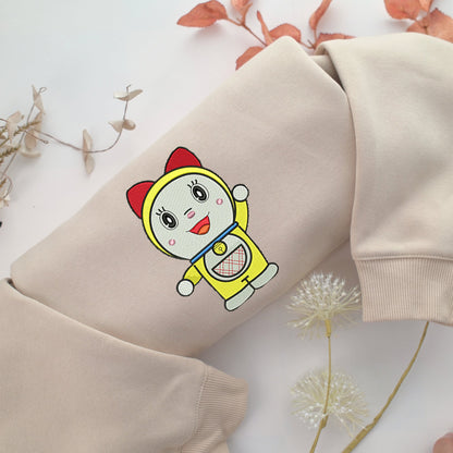 Dorami Embroidery, Disneyland Embroidered Sweatshirt, Movie Disney Inspired, Valentine's Day Gifts Idea For Him Her