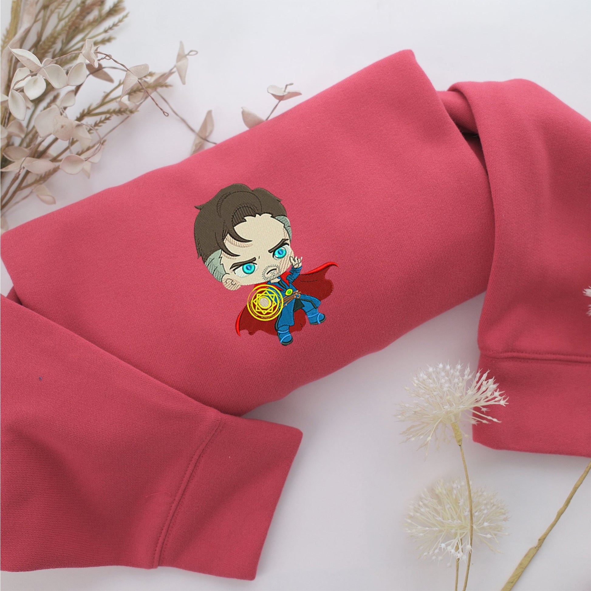 Chibi Doctor Strange Embroidery, Disneyland Embroidered Sweatshirt, Movie Disney Inspired, Valentine's Day Gifts Idea For Him Her