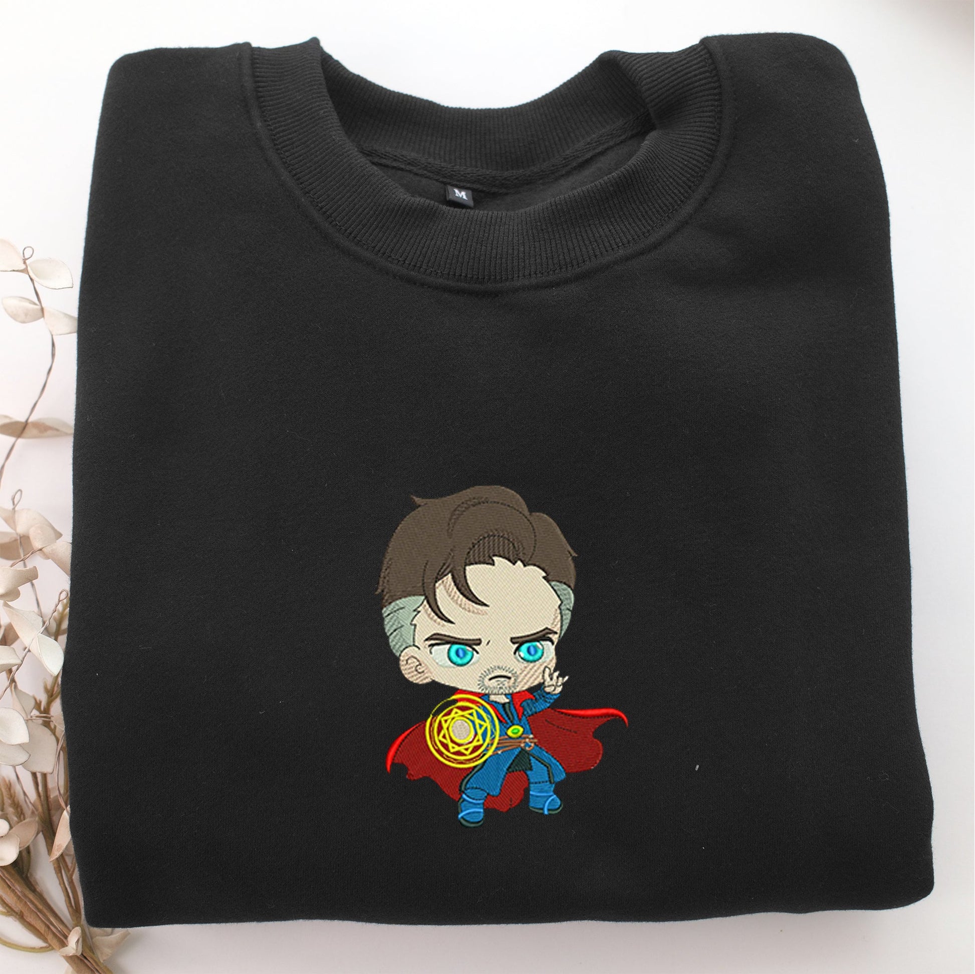 Chibi Doctor Strange Embroidery, Disneyland Embroidered Sweatshirt, Movie Disney Inspired, Valentine's Day Gifts Idea For Him Her