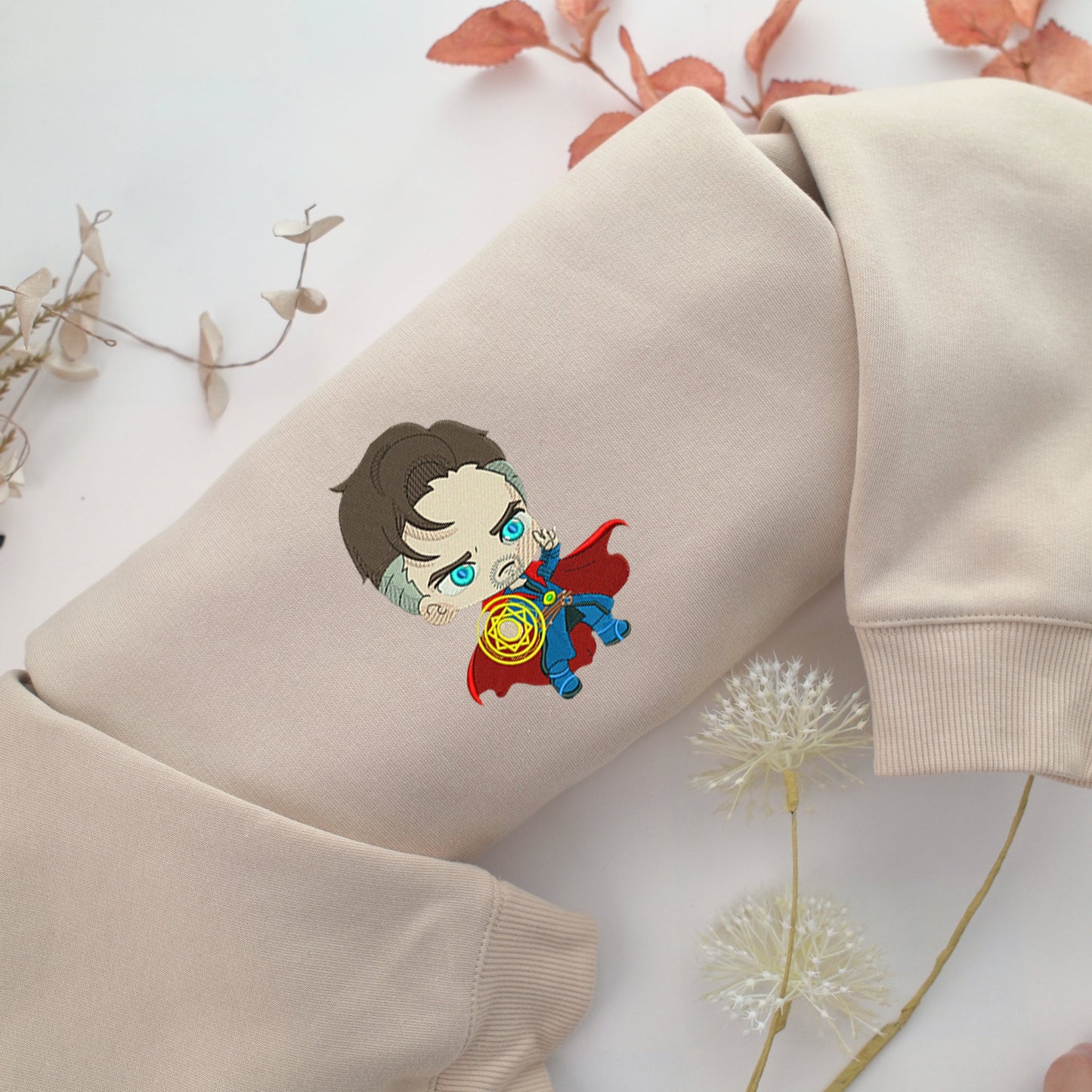 Chibi Doctor Strange Embroidery, Disneyland Embroidered Sweatshirt, Movie Disney Inspired, Valentine's Day Gifts Idea For Him Her