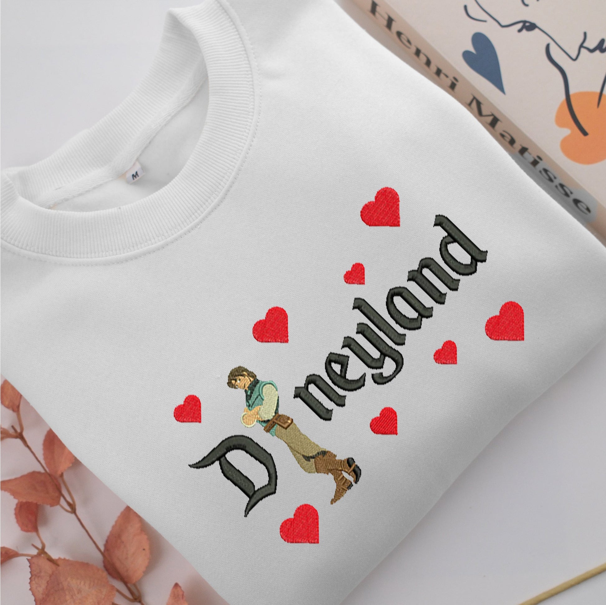 Flynn Rider v1 Disneyland Embroidery, Disneyland Embroidered Sweatshirt, Movie Disney Inspired, Valentine's Day Gifts Idea For Him Her