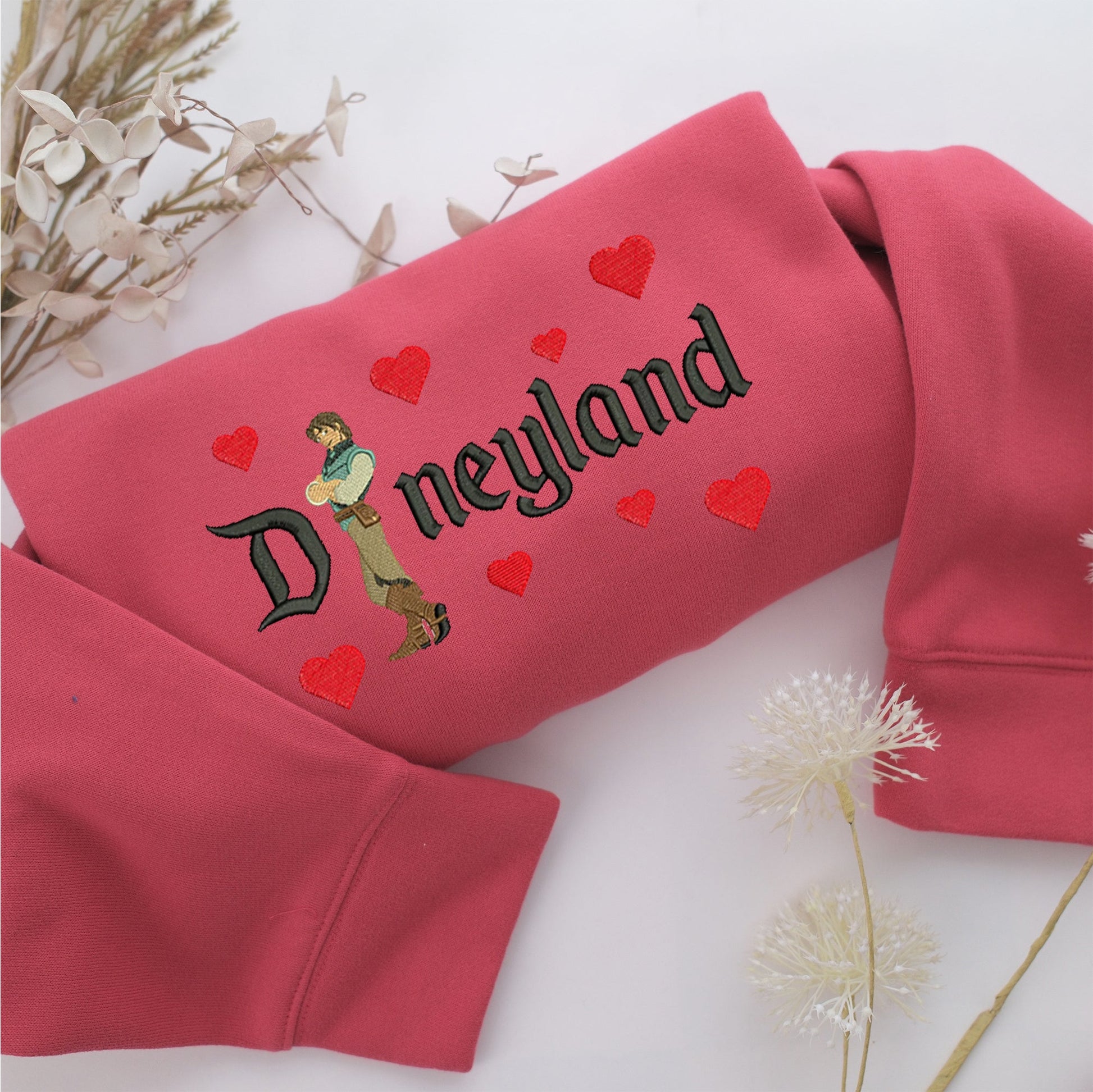 Flynn Rider v1 Disneyland Embroidery, Disneyland Embroidered Sweatshirt, Movie Disney Inspired, Valentine's Day Gifts Idea For Him Her