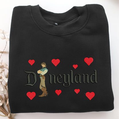 Flynn Rider v1 Disneyland Embroidery, Disneyland Embroidered Sweatshirt, Movie Disney Inspired, Valentine's Day Gifts Idea For Him Her