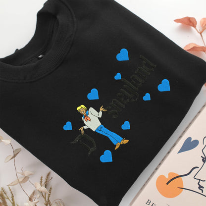 Fred Jones Disneyland Embroidery, Disneyland Embroidered Sweatshirt, Movie Disney Inspired, Valentine's Day Gifts Idea For Him Her