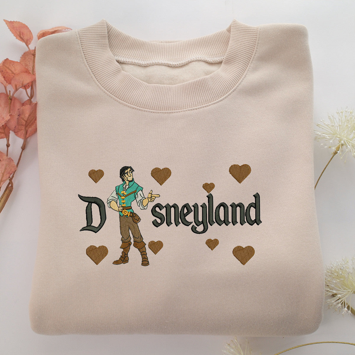 Flynn Rider v2 Embroidery, Disneyland Embroidered Sweatshirt, Movie Disney Inspired, Valentine's Day Gifts Idea For Him Her